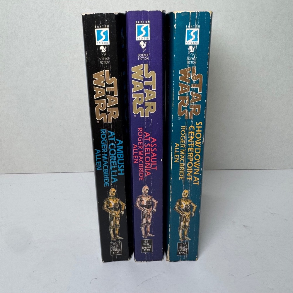 Star Wars: The Corellian‎ Trilogy Books 1-3 Roger MacBride Allen, Bantam 1995